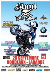 poster Stunt Bike Show à Bordeaux le 26 septembre