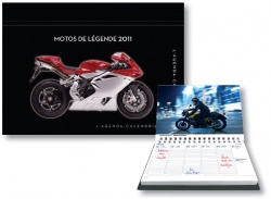 Agenda semainier moto de légendes