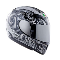 Casque intégral AGV T-2 MAORI noir et blanc