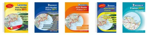 Collection des atlas routier Michelin France