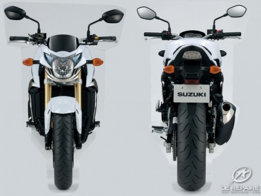 Suzuki GSR 750 : de face