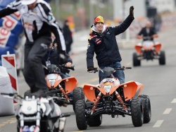 Sebastian Vettel Champion du Monde de F1 en quad