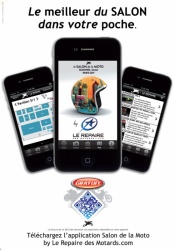 Application IPhone officielle du Salon de la Moto by Le Repaire des Motards