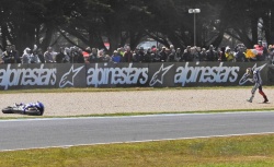 Jorge Lorenzo lors de sa chute en Australie - Crédit photo : MotoGP.com