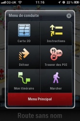 Système de navigation ALK Technologies mobile CoPilot Live 9 menu intuitif