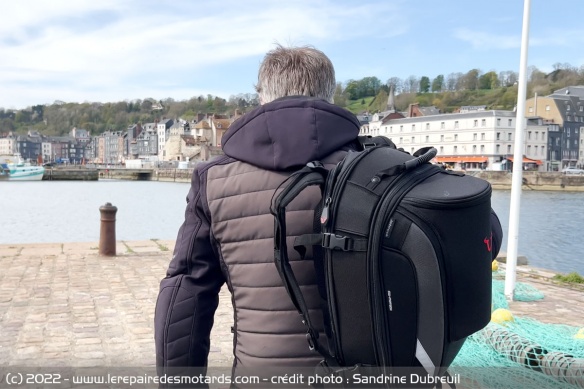 La sacoche Jetpack en configuration sac à dos