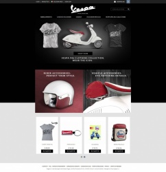 Une boutique en ligne pour le site Vespa