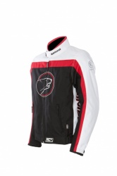 Blouson textile Bering Dink coloris rouge blanc noir