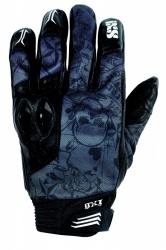 Gants textile IXS Full House noir-gris