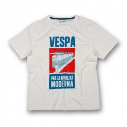 T-shirt Vespa homme blanc