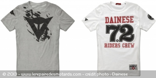 T-shirts Dainese Scratch et Riders Crew