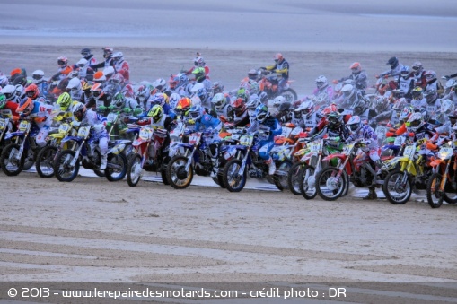 Le départ de l'Enduropale du Touquet