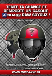 Jeu Moto Axxe : un casque Shark Raw Soyouz à gagner