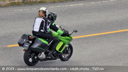 Les photos volées de la Kawasaki Z1000 SX 2014 - Crédit photo : TV2.no