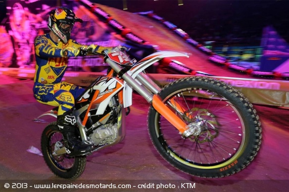 Stefan Everts sur la KTM Freeride E à Bercy - Photo : KTM