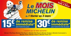 Promo Dafy : 30 EUR de remise sur les pneus Michelin