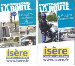 Partage de la route en Isère