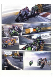 Warm-up, une BD sur l'univers des courses motos