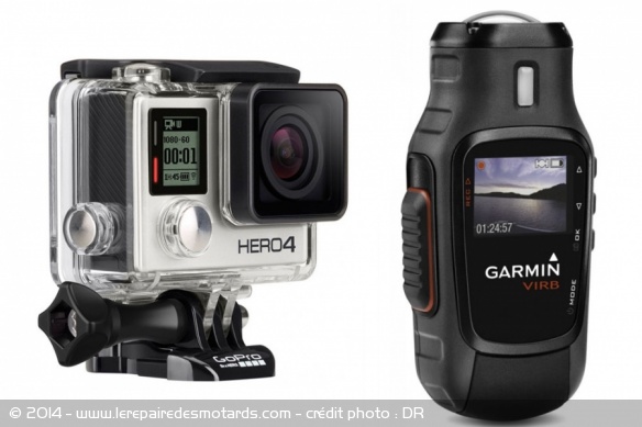 Caméras GoPro Hero4 et Garmin VIRB