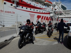 Arrivée du Tunisian Moto Tour à Tunis