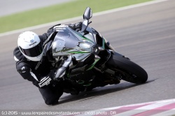 Une Kawasaki H2-R au Bol d'Or