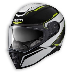 Caberg décline son casque intégral Drift en blanc noir et jaune