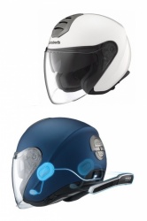 Casques Schuberth M1 en bleu et blanc