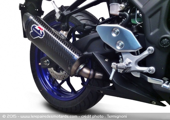 Echappement Termignoni carbone pour Yamaha R3