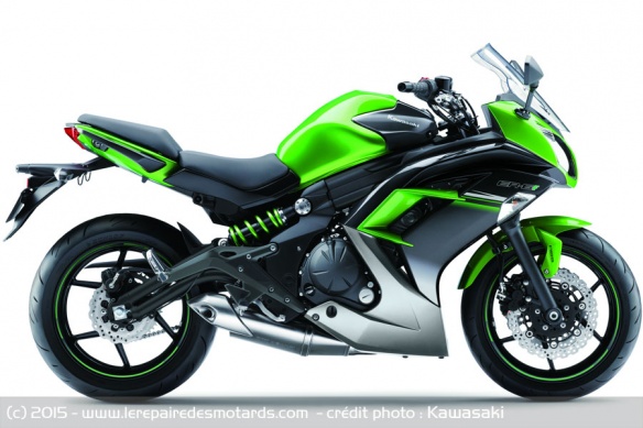 Kawasaki ER-6f Vert Candy Lime / Noir Metallic Spark