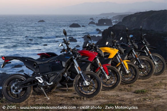 La gamme 2016 de motos électriques Zero