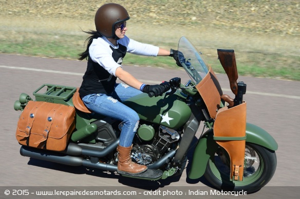 Un custom hommage à l'héritage militaire de la marque