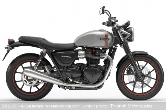 Le moteur reste dans le plus pure style Triumph