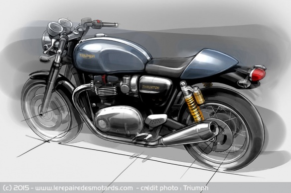 Dessin Triumph Bonneville