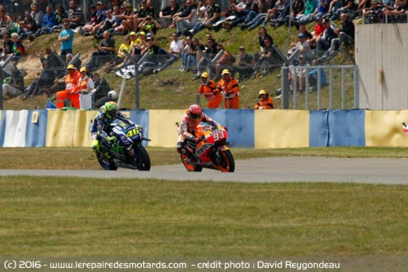 Rossi se place au freinage