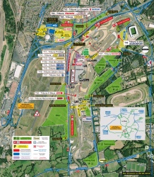 Plan d'accès pour l'accueil du MotoGP de France