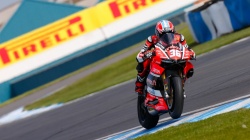 Leandro Mercado, Aruba.it Racing-Ducati Junior Team, Donington QP en STK1000