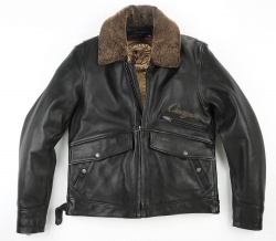 Blouson cuir Chevignon et Helstons Flying Jet Noir