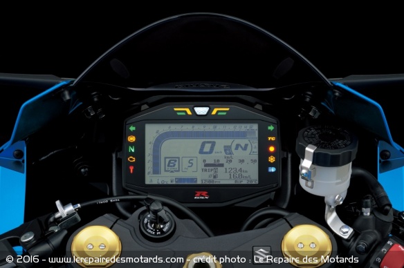 Suzuki GSX-R1000, tableau de bord digital