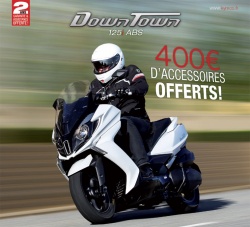 Promo Kymco : 400 euros d'accessoires offerts