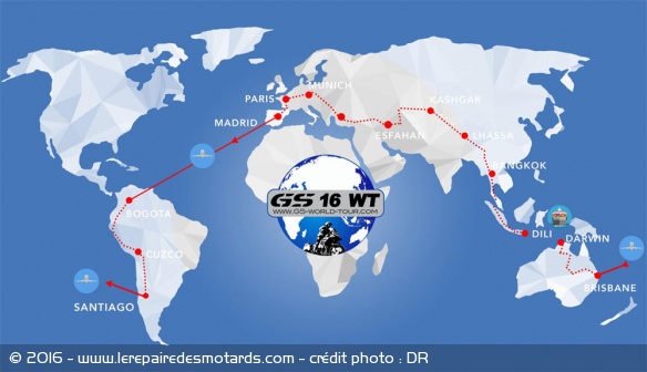 Le tour du monde aura duré plus de 180 jours et traversé 30 pays