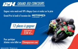 12H de Magny-Cours : jeu concours