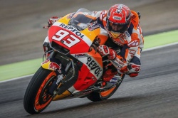 Marquez mène avec la pluie - crédit photo : MotoGP 