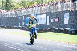 Thomas Chareyre vainqueur en Supermotard