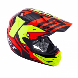 Casque cross KYT Crossover en vue du dessus