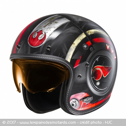 Casque jet HJC FG-70's Replica Poe Dameron 