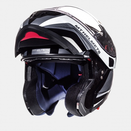 Casque modulable MT Atom Tarmac ouvert