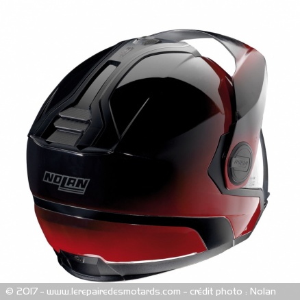 Casque modulable Nolan N40-5 GT vu de derrière