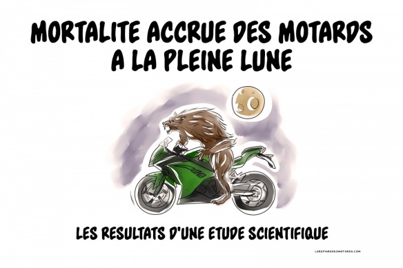 Crobard : mortalité accrue des motards à la pleine lune