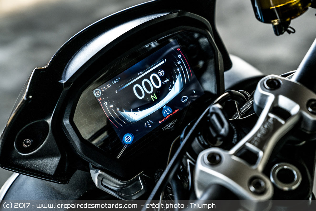 3x Triumph Street Triple R RS tableau de bord/groupe d'instruments  protecteur d'écran - extrêmement clair : : Auto et Moto