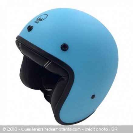 Casque jet Marko Mineral coloris bleu 